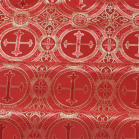 church cross metallic brocade fabric|Church Cross Metallic Brocade .